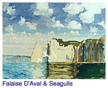 Falaise D'Aval & Seagulls